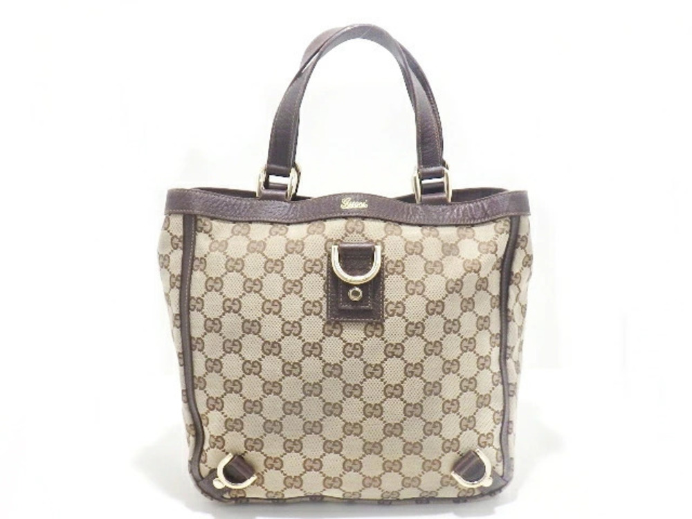 Gucci tote GG bag canvas Black